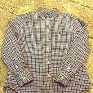 Ralph Lauren boys long sleeve shirt size m (10/12)